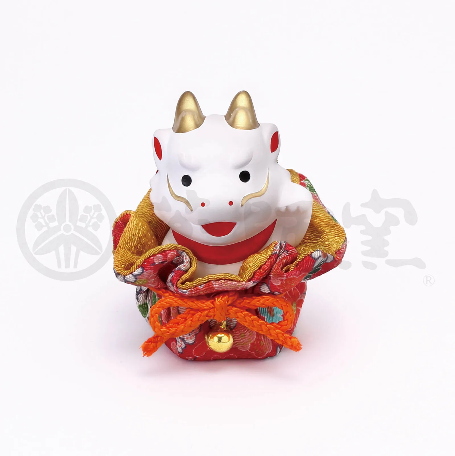 錦彩龍(ふく福巾着) 薬師窯