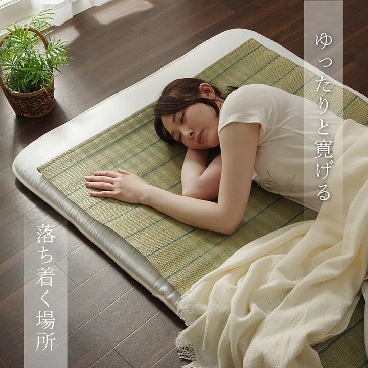 國產藺草涼蓆 睡蓆 簡約 清爽 單人 約88×180cm『葉月 S180睡蓆』