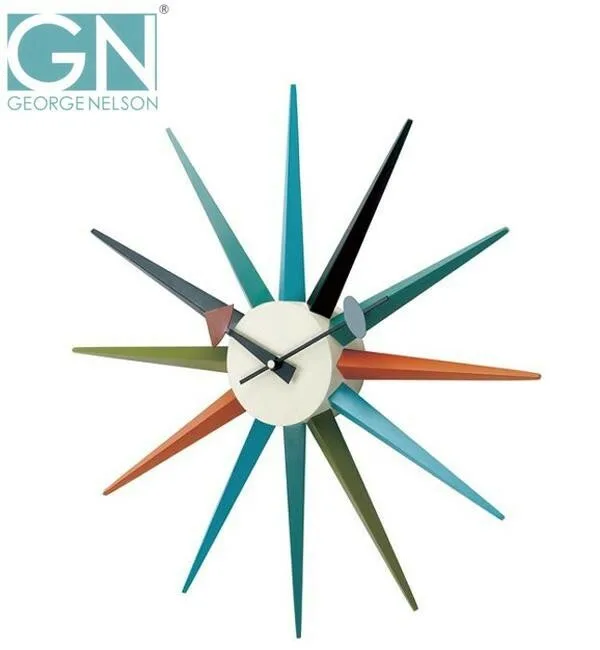 George Nelson　喬治・尼爾森　壁掛鐘　旭日鐘　彩色　GN396C