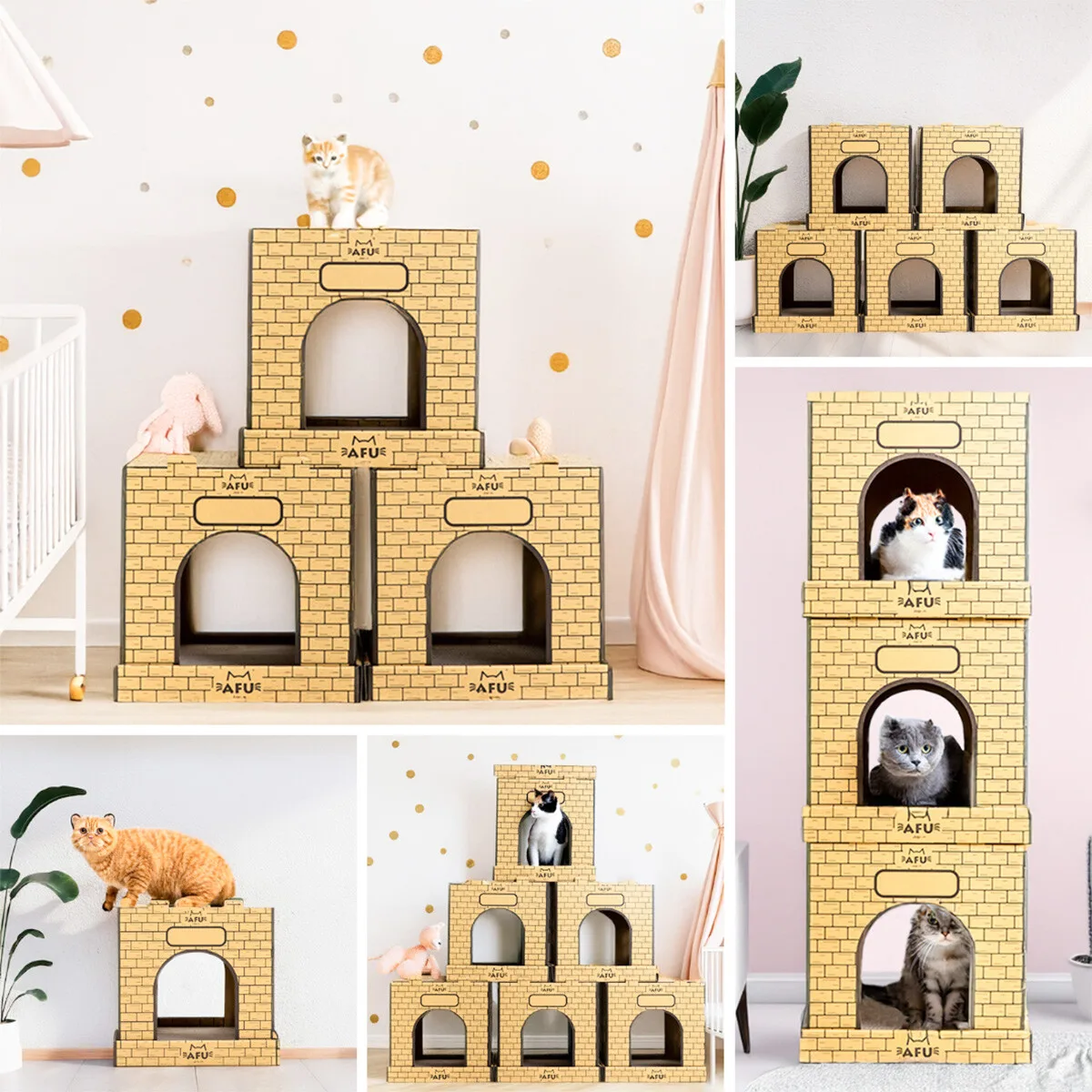 【可直送】Cat Castle 附貓抓板 貓 寵物 貓屋 遊樂場