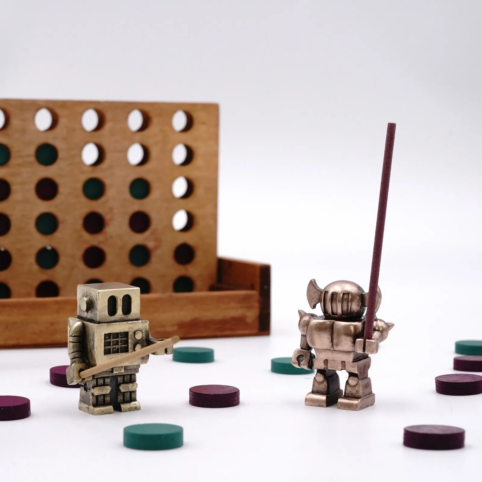 【對裝禮物】『機器人1號（金色）』『機器人2號（青銅色）』薰香 和風摩登 好夫婦之日
