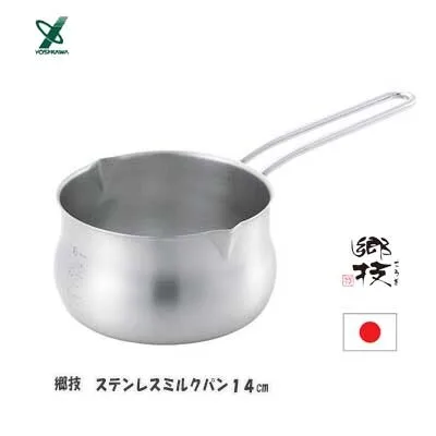[燕三条] 郷技不鏽鋼牛奶鍋（14cm）