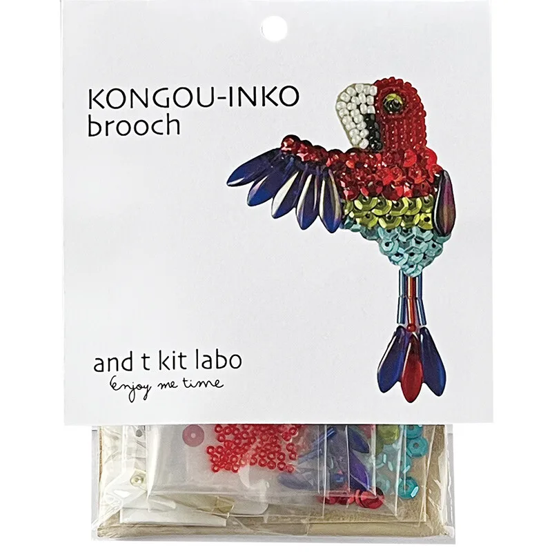 TORI brooch（鳥胸針）atkl-BD-6 金剛鸚鵡