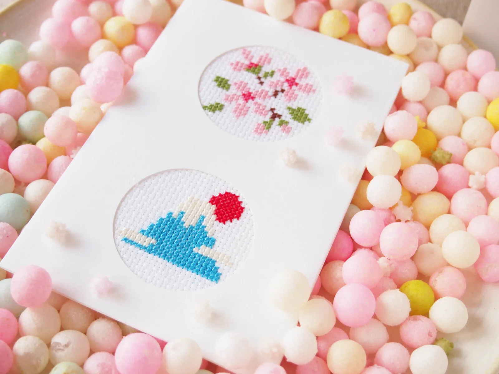 刺繡問候卡套組　刺繡套組