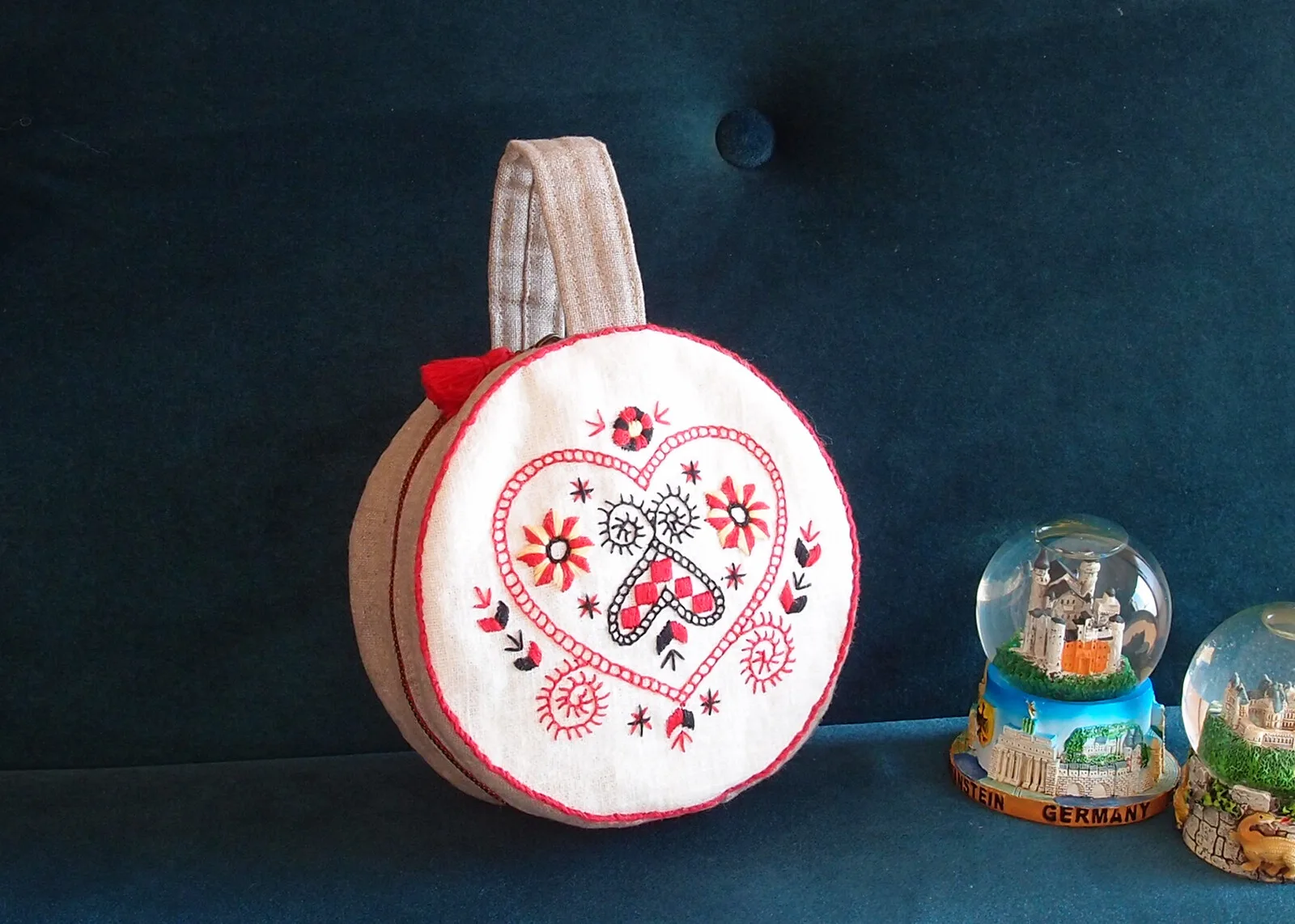 刺繡小包套組　圓形