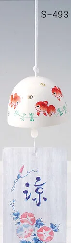 夏日風情擺飾「金魚 圓形風鈴」